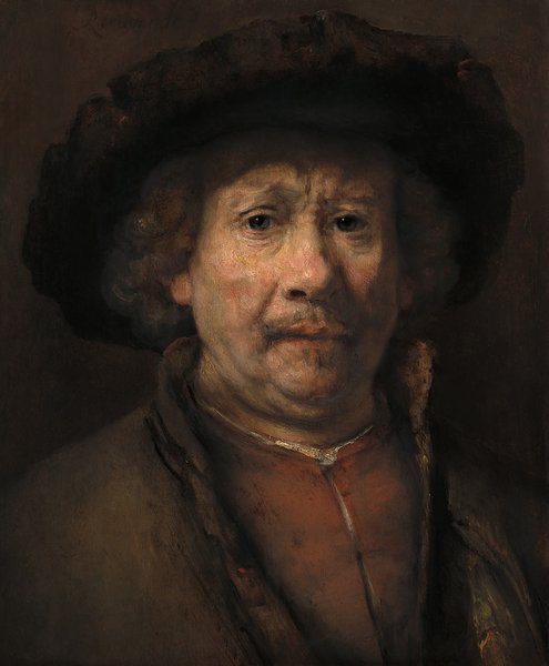 Kunsthistorisches  Small self portrait de Rembrandt