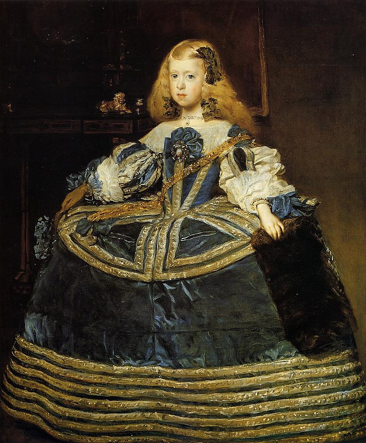 Kunsthistorisches portrait de l'infante Marguerite en bleu by_Diego_Velázquez